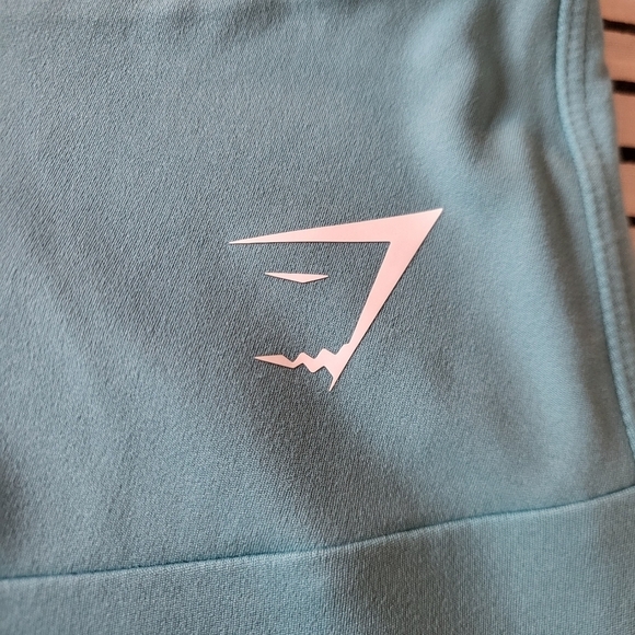 EUC Gymshark Training Cropped High-Waist Legging Capri Teal Women Xlarge - Picture 8 of 15